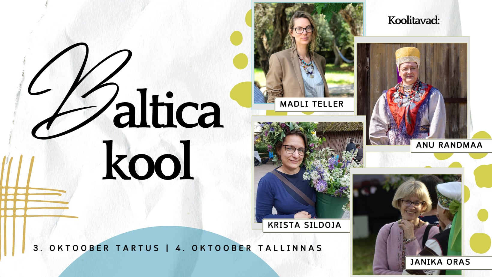 3.-7.06.2026 toimub taas Eestis rahvusvaheline  folkloorifestival Baltica. Selleks, et osalejad end pärimusmaastikul tunneksid sama hästi nagu kalad vees, on so